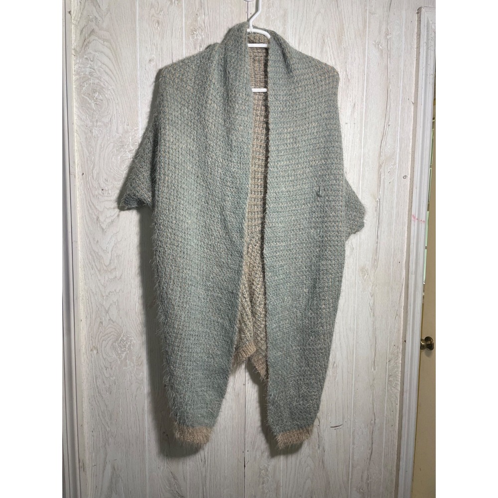 Unmarked Poncho Cardigan Sweater Womens Size OS Gray